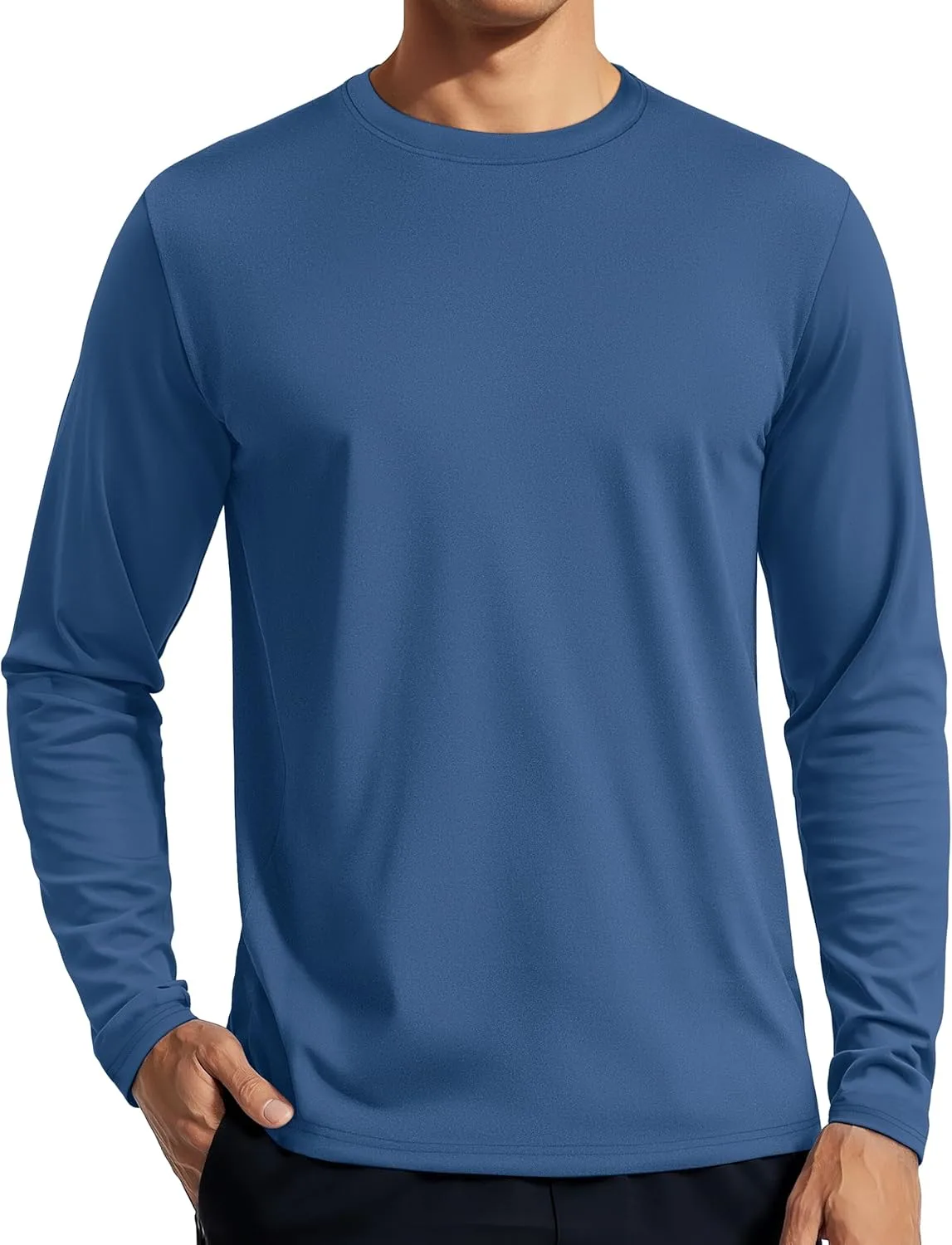 

Tacvasen мужская рубашка с длинным рукавом UPF 80+ для защиты от солнца, быстросохнущая