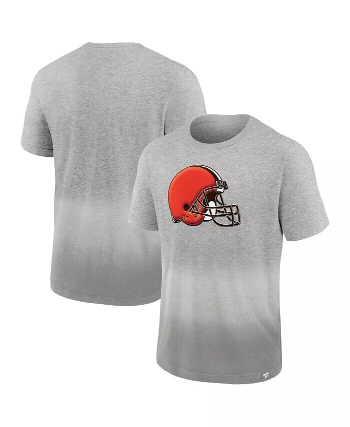 

Мужская футболка с эффектом омбре серо-серого цвета Cleveland Browns Team Fanatics