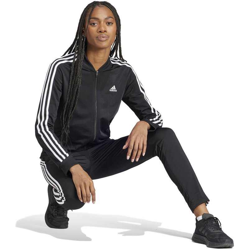 Спортивный костюм Essentials с тремя полосками Adidas, черный — фото 4