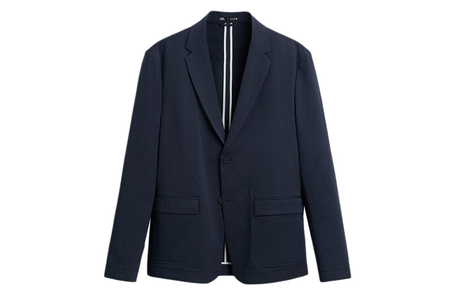 

Деловой костюм мужской синий Zara, синий