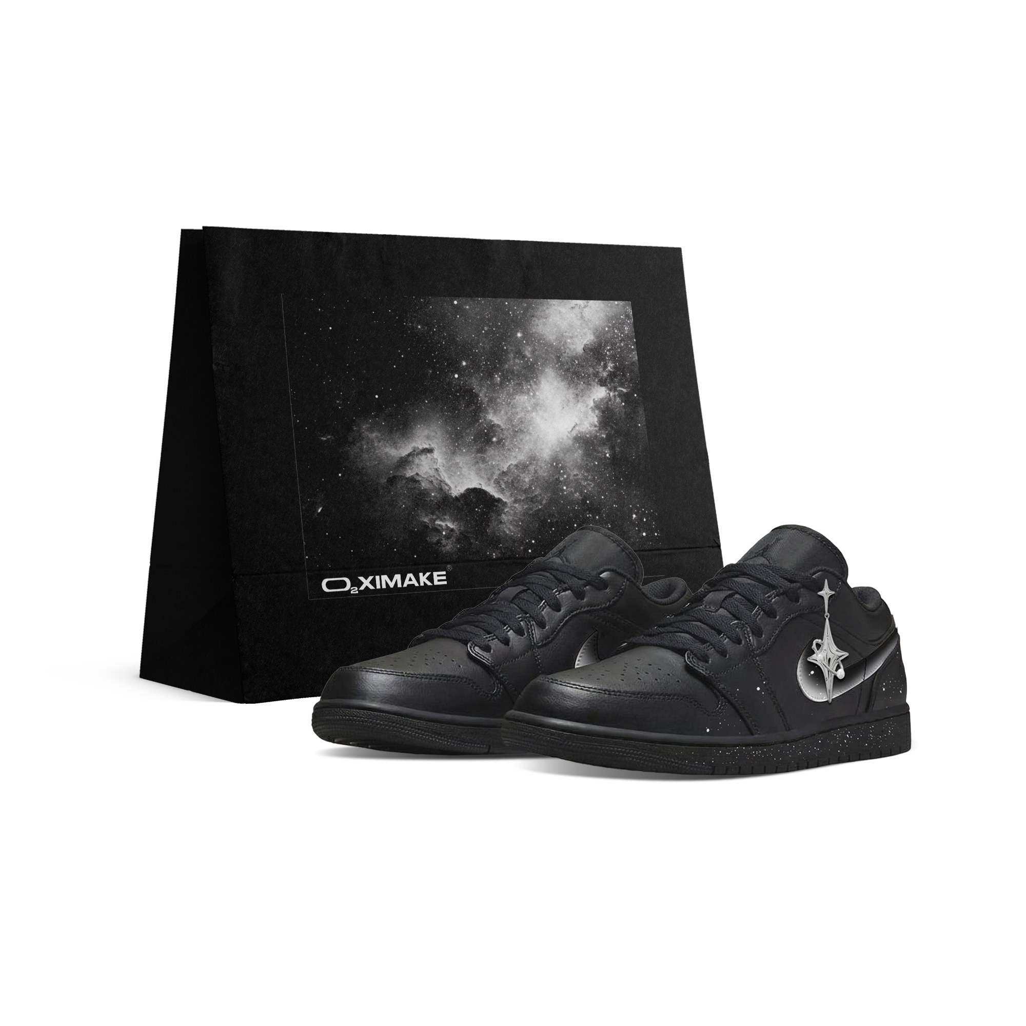 

Jordan Air 1 устойчивые к истиранию низкие баскетбольные кроссовки Unisex Black White