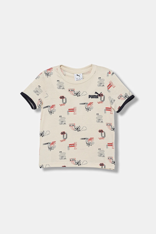 

Футболка детская хлопковая LITTLE RUNNERS AOP Tee PS Puma, бежевый