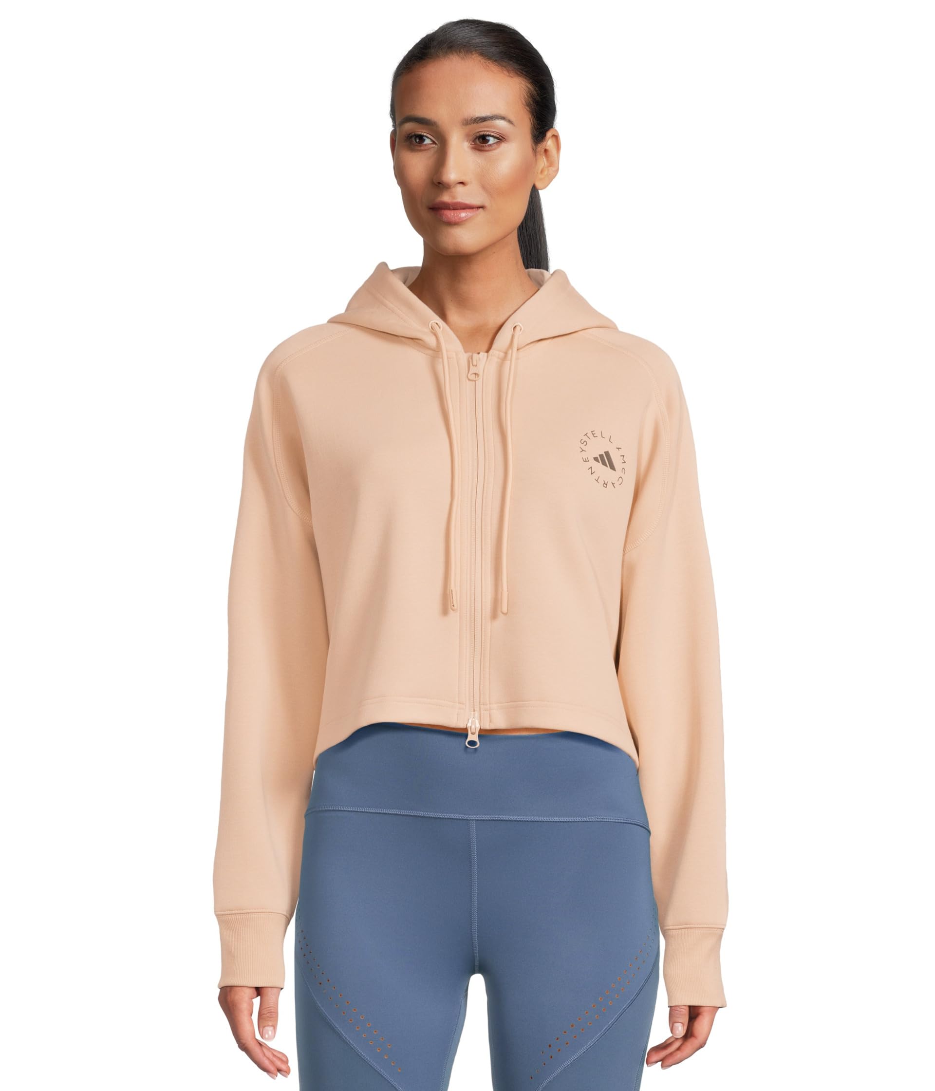 

Худи adidas by Stella McCartney Sportswear Cropped Hoodie JW4690, цвет Soft Powder