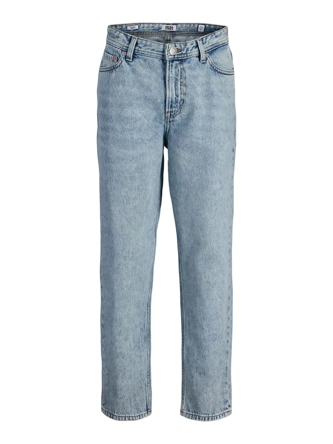 Джинсы свободного кроя, хлопок, JACK & JONES Junior, голубой деним