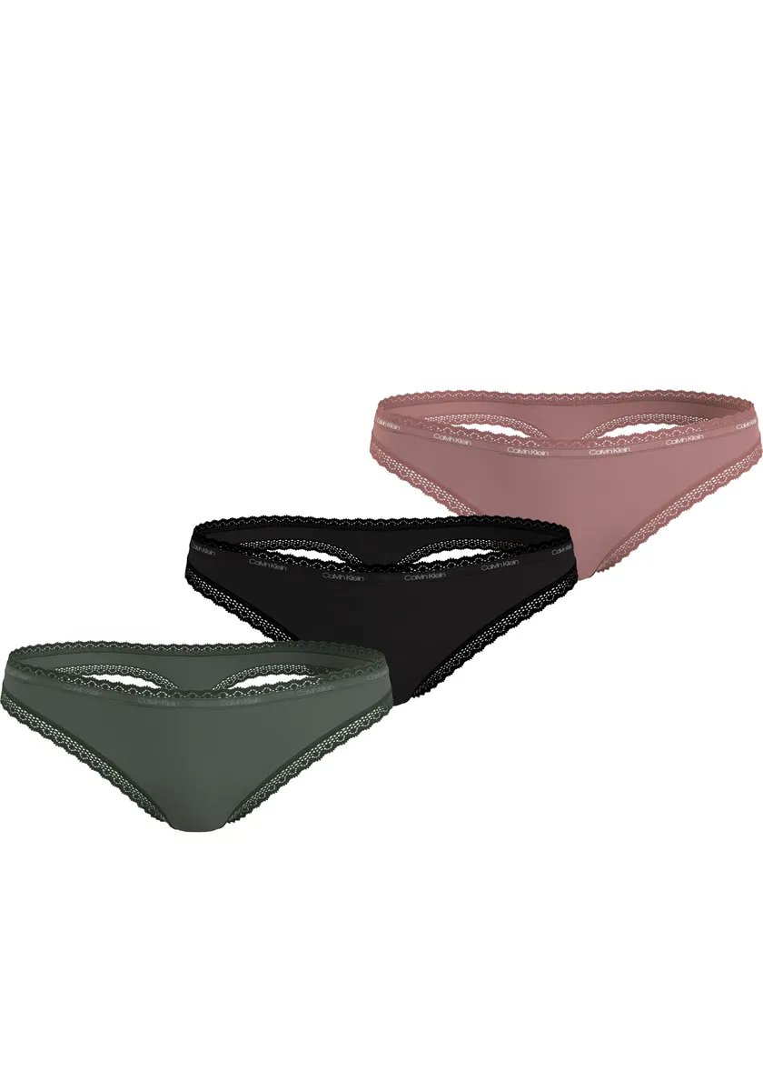 

Т-стринги Calvin Klein Underwear "THONG 3PK" (3 шт. в упаковке, 3 шт. в упаковке), с логотипом Calvin Klein, цвет Thyme/Ash_Rose/_Black