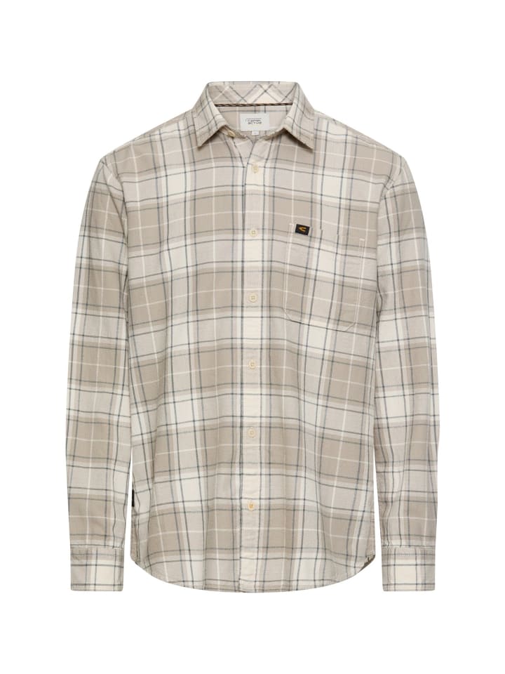 

Рубашка с длинными рукавами и нагрудным карманом синего цвета Camel Active