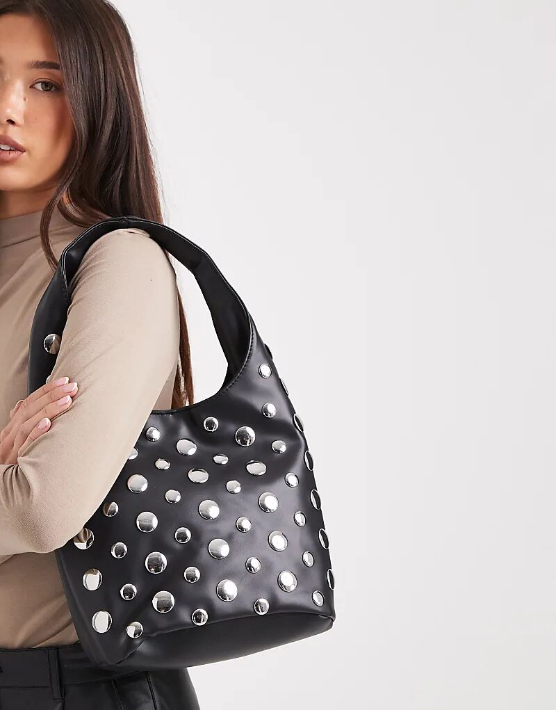 

Glamorous сумка со стразами черного цвета