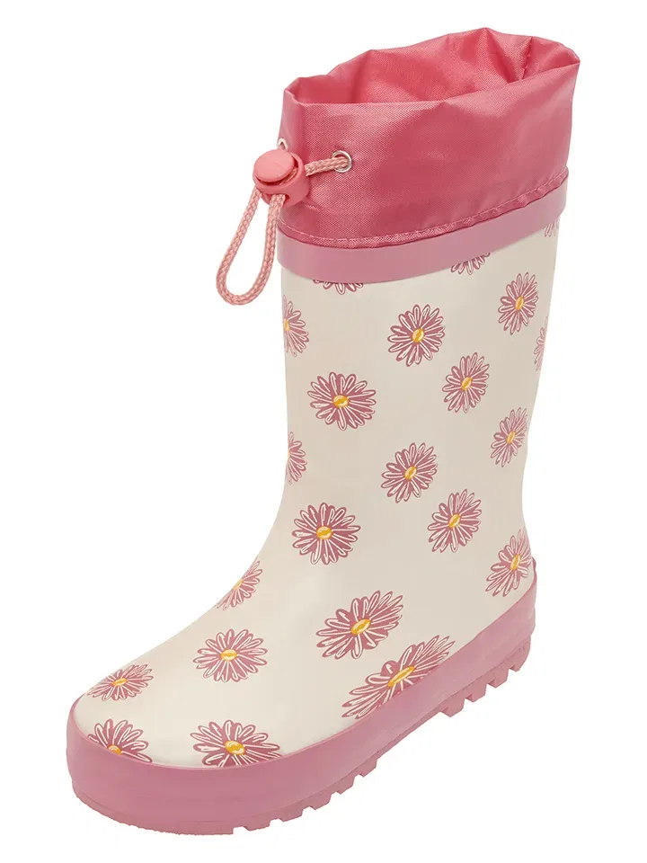 Резиновые сапоги с ромашками, Playshoes, розовый