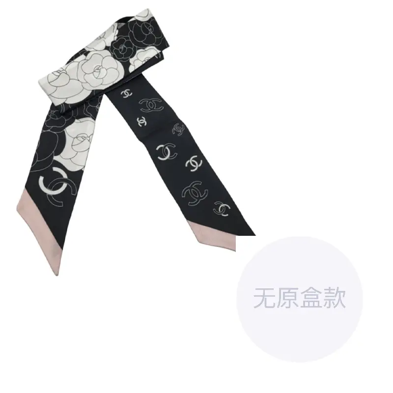 

CHANEL Шелковый шарф Women's Black, Black