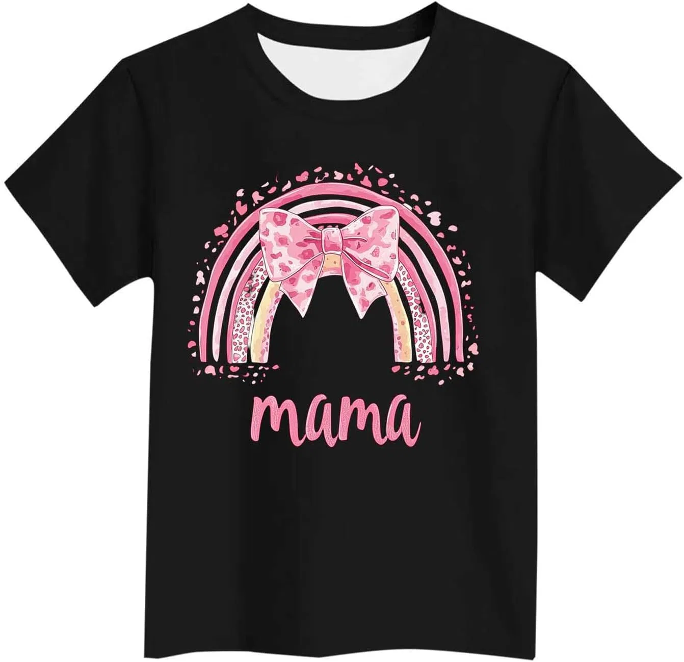 Футболка с коротким рукавом Rainbow Graphic Tees, Zzalalana, черный