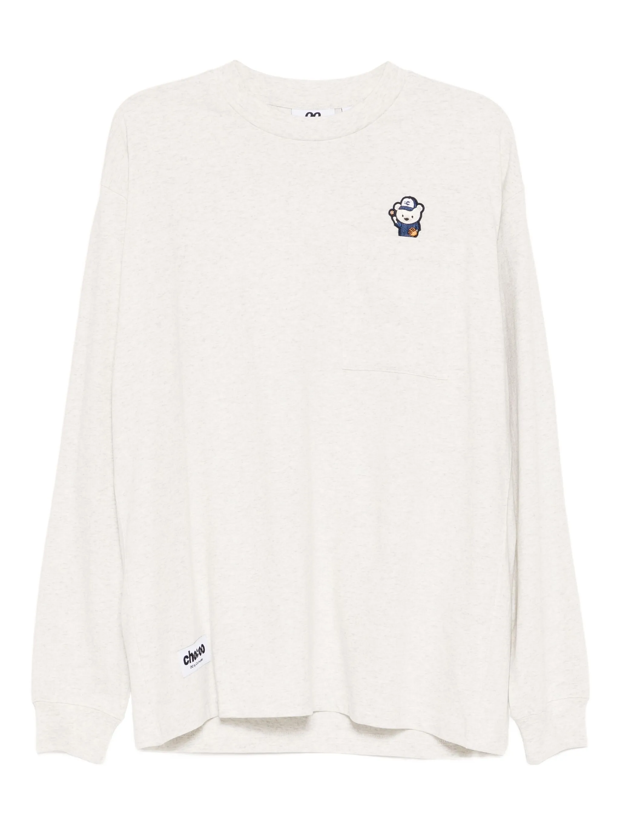 

Футболка с вышитым логотипом Chocoolate, серый