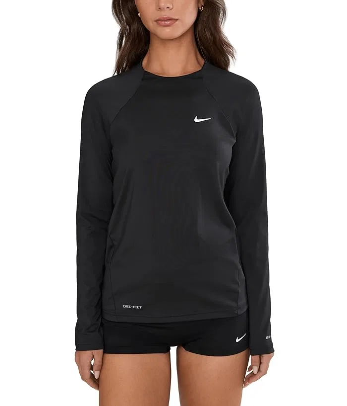 Футболка с длинным рукавом Nike Dri-FIT UV Long Sleeve Hydroguard, Black — фото 2