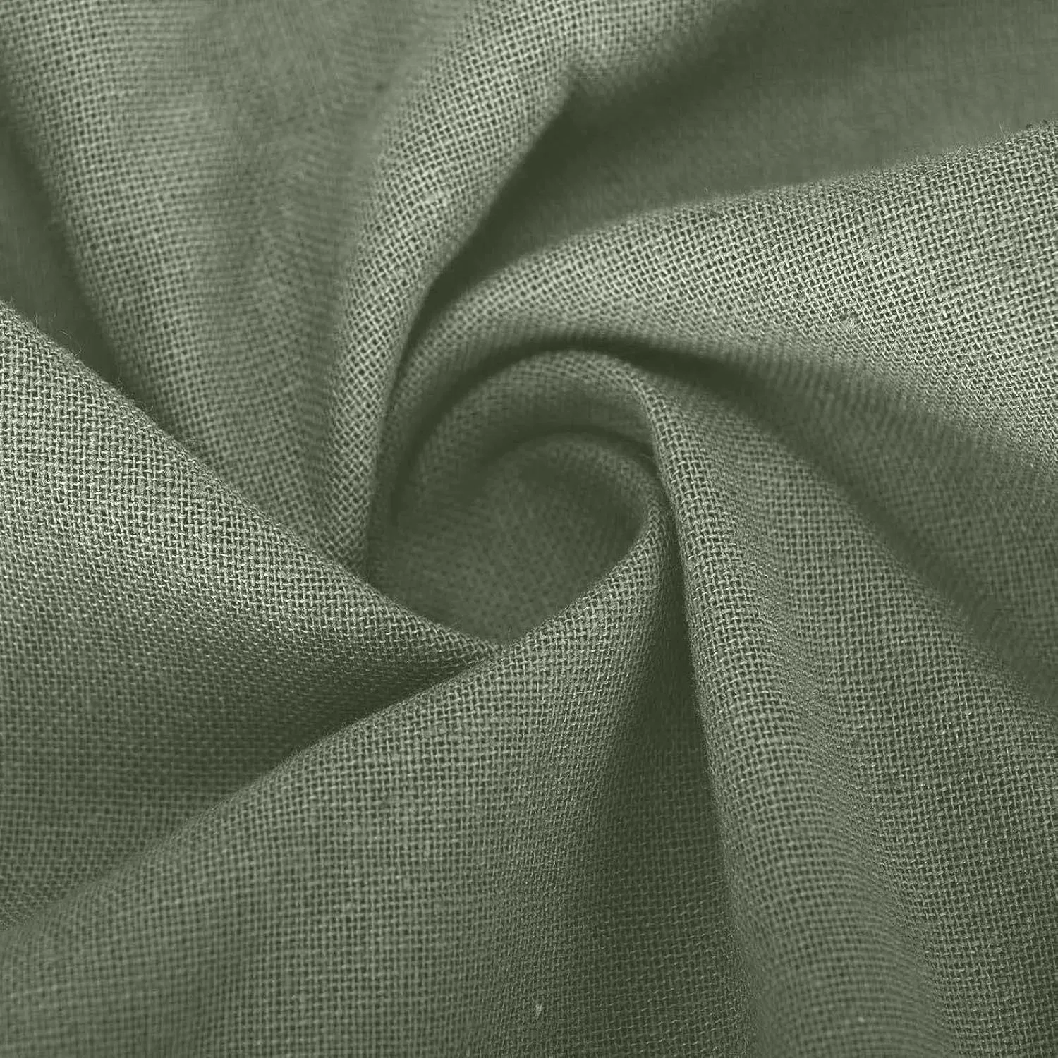 Женские брюки из хлопка и льна, свободные, с карманами, Army Green — фото 4