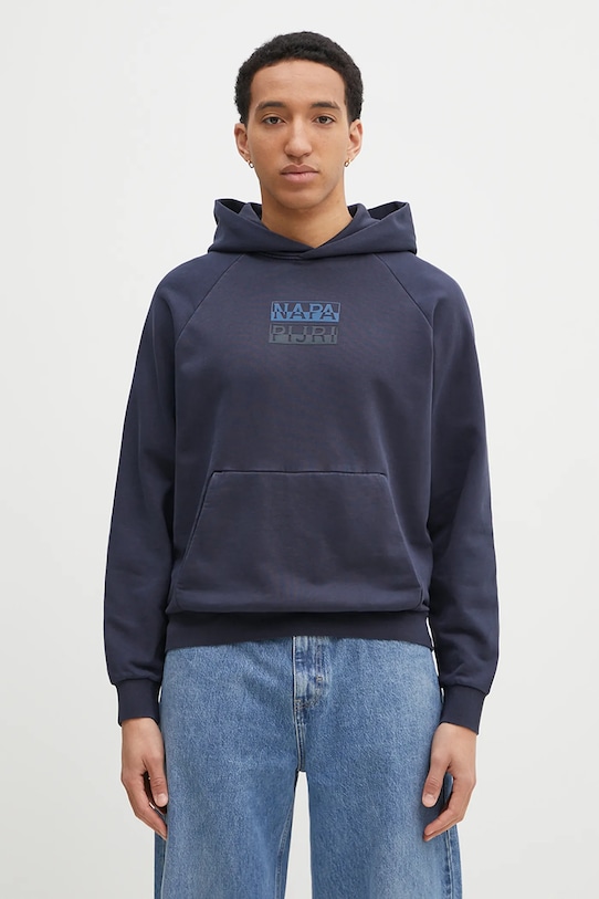 

Хлопковая толстовка B-Cortona Napapijri, темно-синий