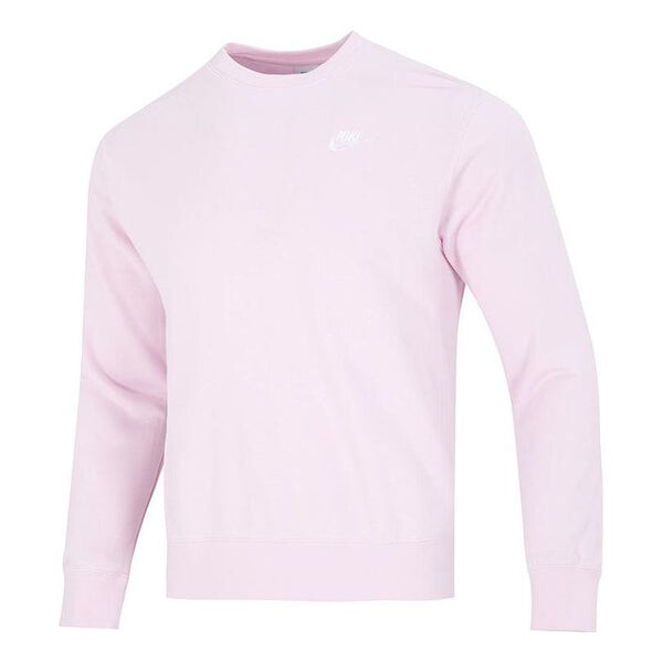 

Толстовка Men's Nike Solid Color Round Neck Pullover Long Sleeves Pink, розовый