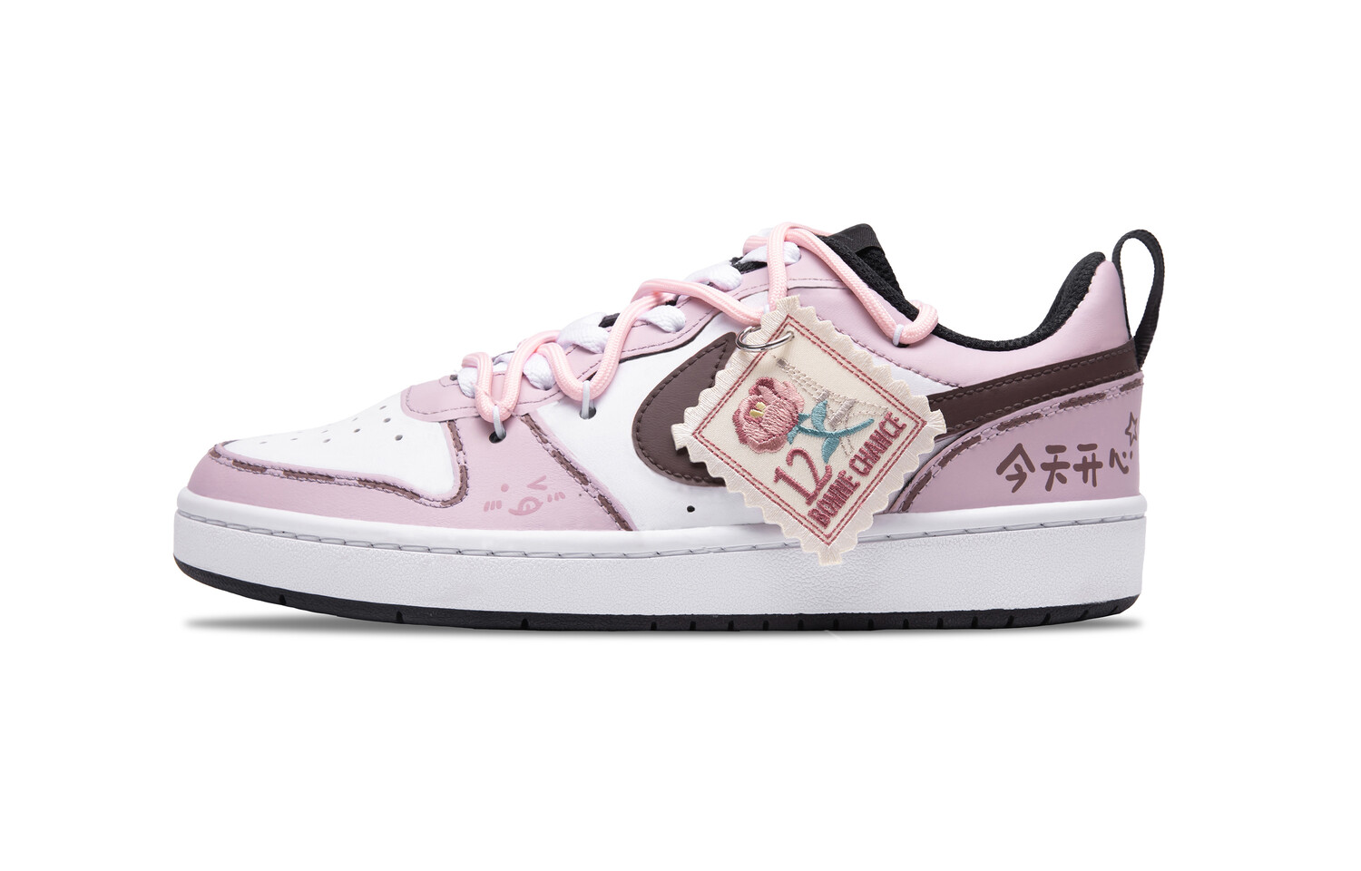 

Кроссовки Nike Court Borough Skateboarding Shoes Women's Low-top Brown, розовый