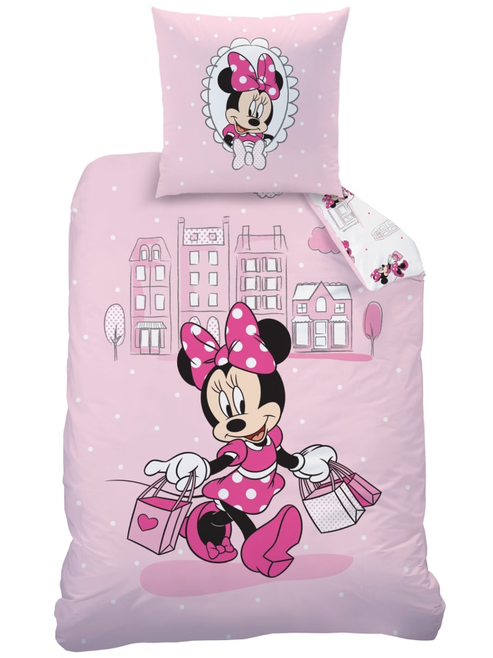 

Постельное белье Disney Minnie Mouse Mädchen Set Flanell Disneys Minnie Mouse Shopping, розовый