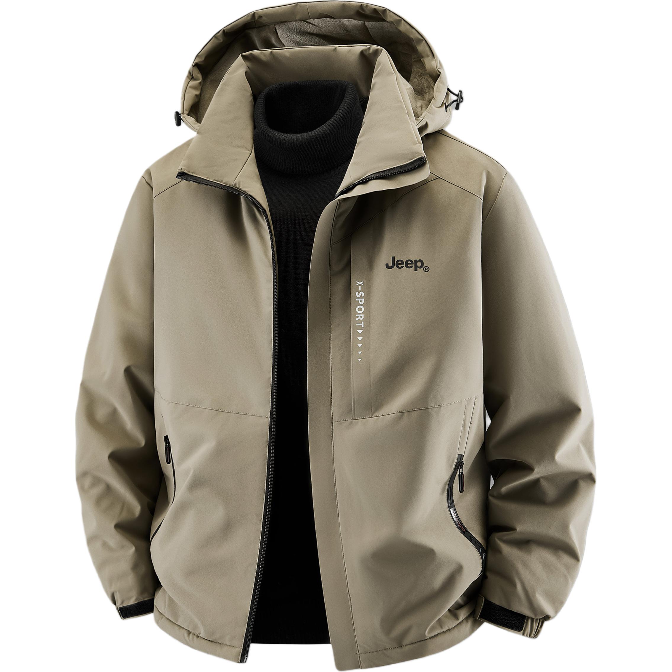 

Пуховик Unisex Hooded Moderate Jeep, camel