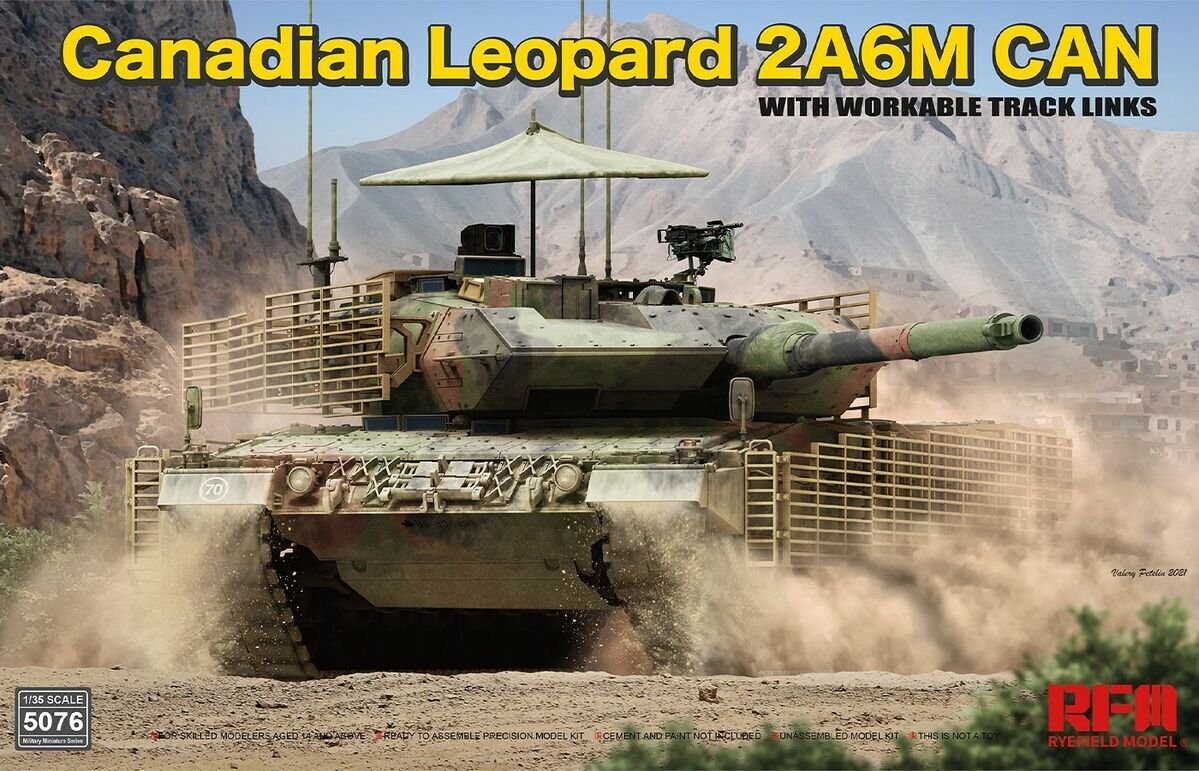 

Канадский танк Leopard 2A6M 1:35 Модель 5076 «Ржаное поле» Rye Field Model