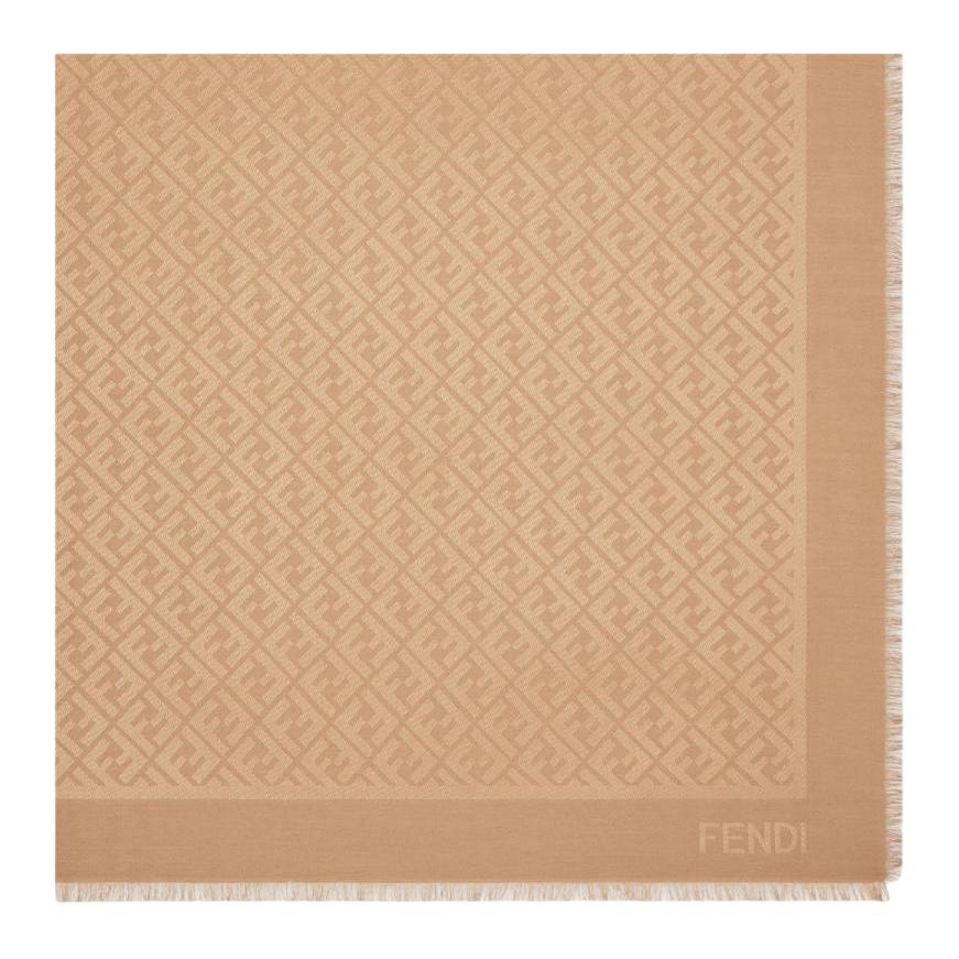 

FENDI Шаль с логотипом Ff, Brown