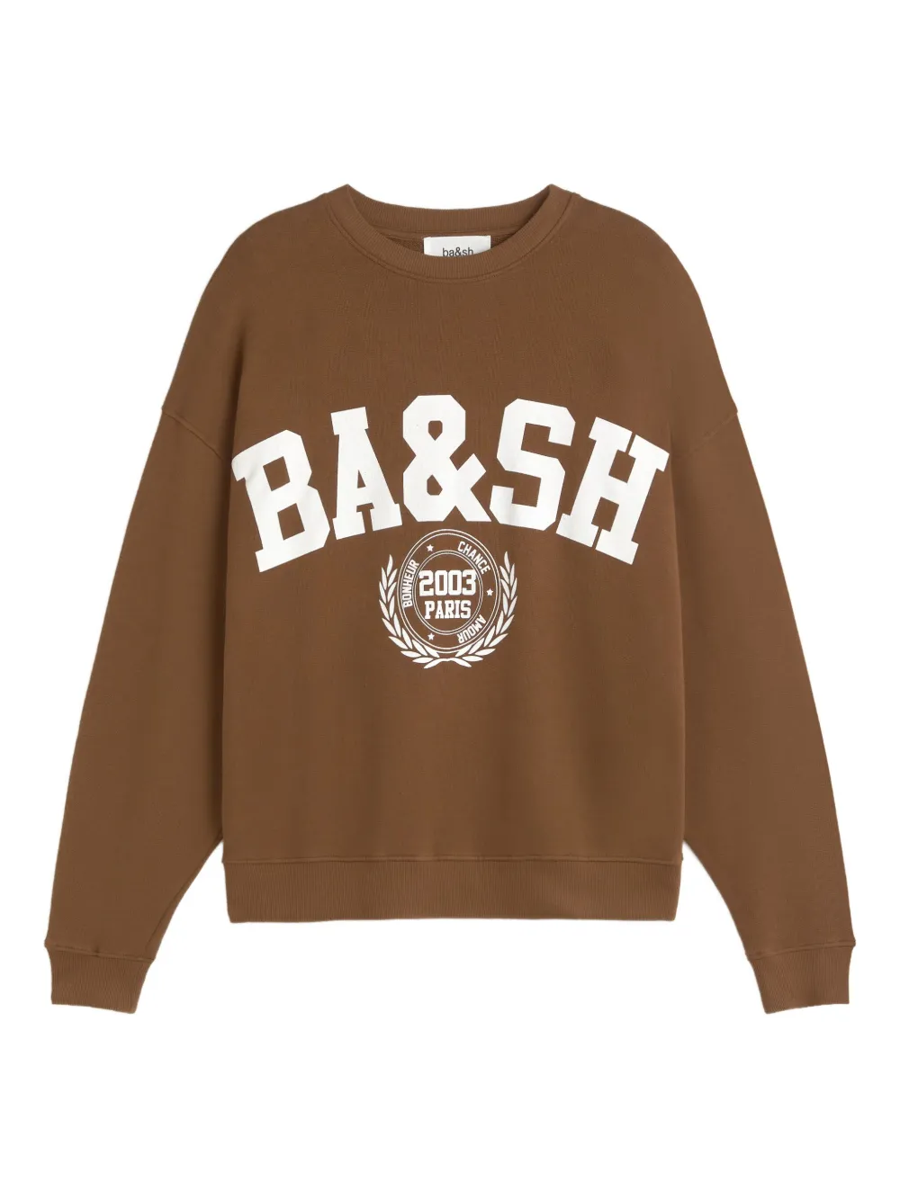 

Свитшот с принтом логотипа Benjamin Ba&Sh, коричневый