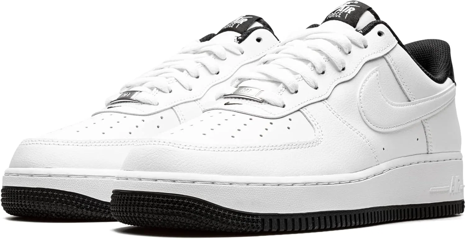 Кроссовки Nike Air Force 1 '07, белый/белый/черный — фото 2