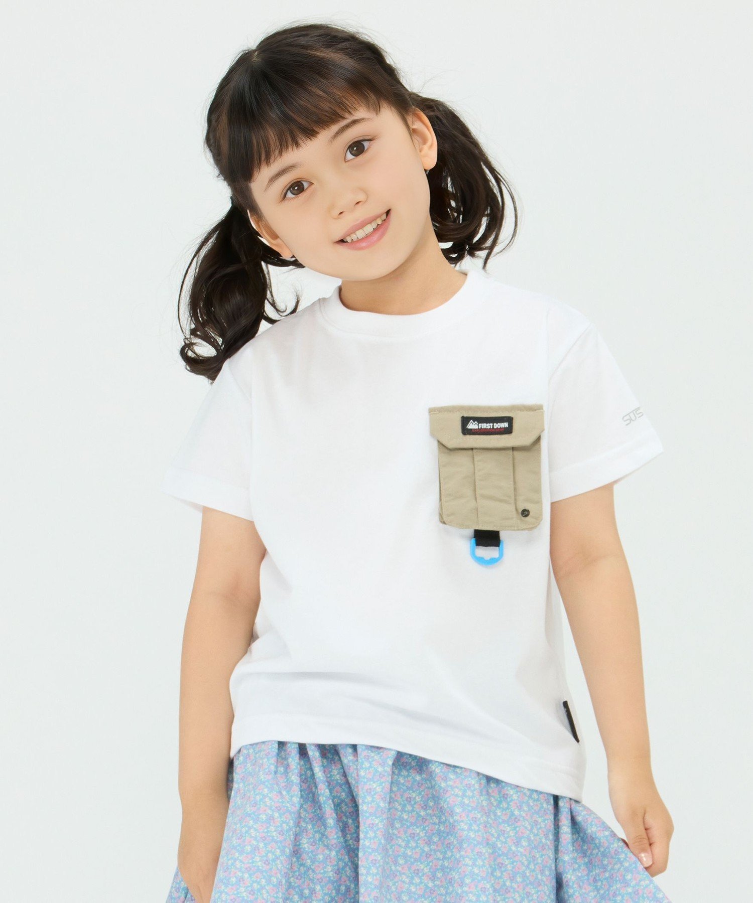 FIRST DOWN: Футболка с карманом (100-150 см) SHIPS Colors, Off white