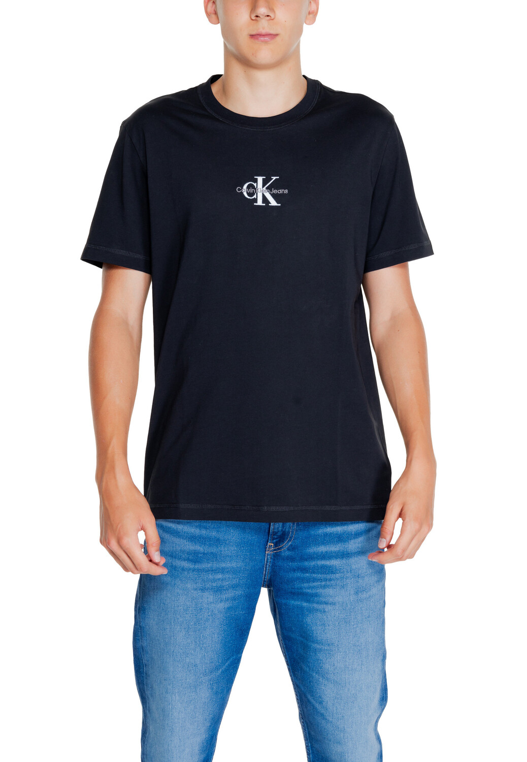 

Футболка мужская Calvin Klein Jeans с логотипом бренда, черный