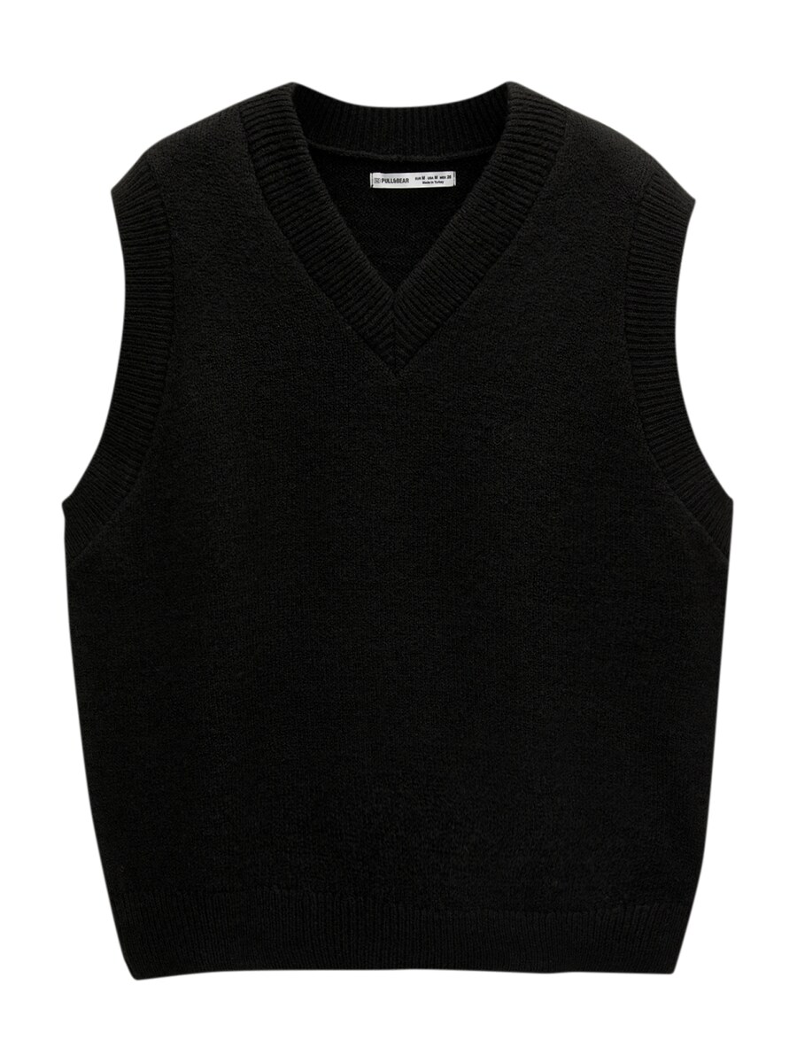 

Вязаный жилет Pull&Bear, черный