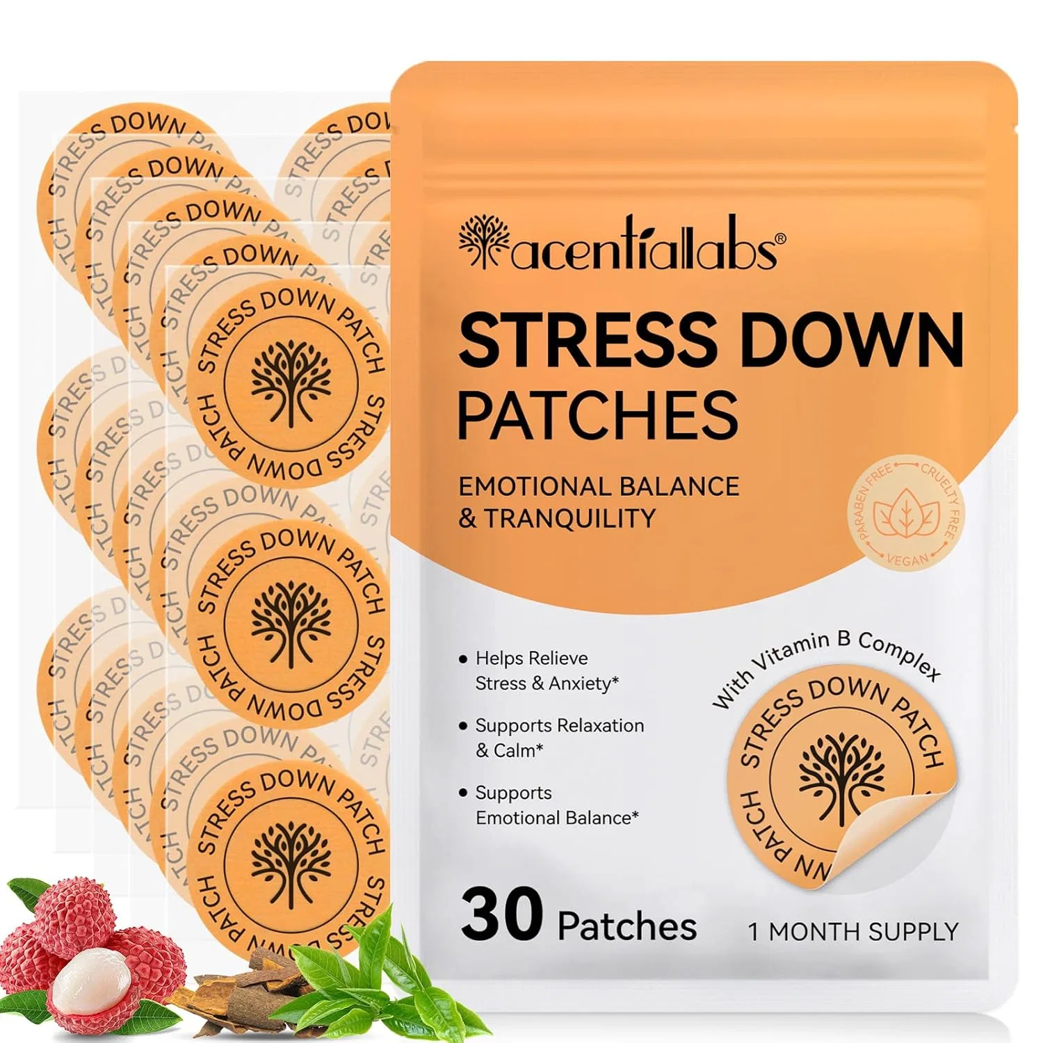Пластыри «Stress Down Patches» для снятия стресса и тревоги Uocasi