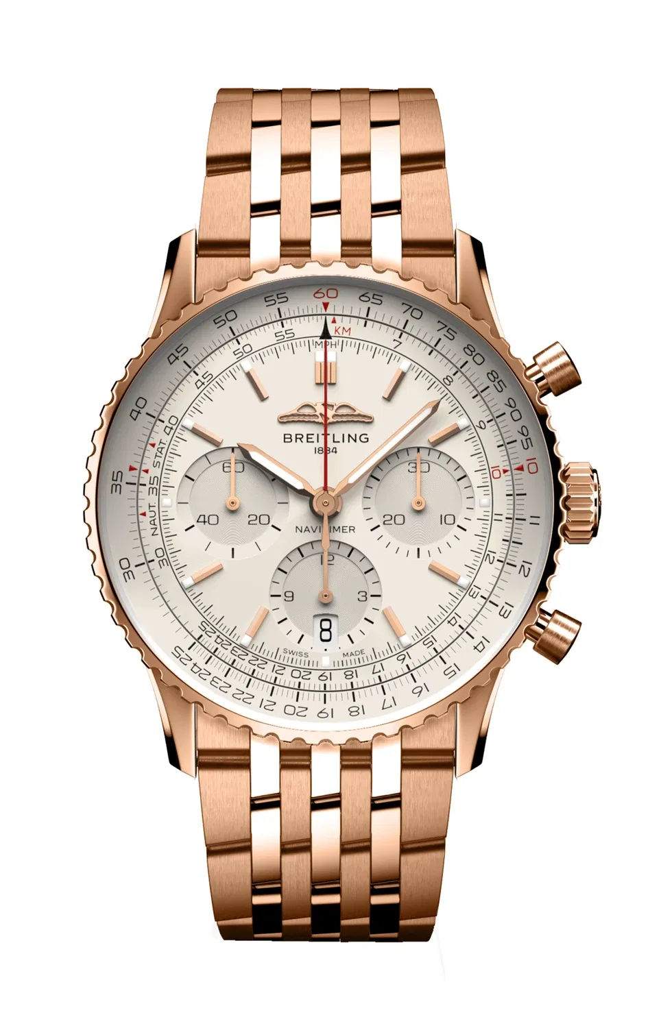 NAVITIMER B01 ХРОНОГРАФ 41 - RB0139211G1R1 BREITLING, золотой