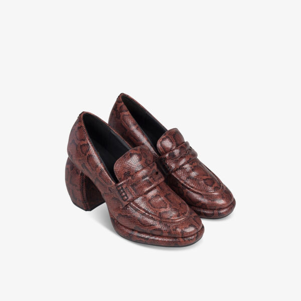 Кожаные лоферы на каблуке martine rose x clarks Clarks, коричневый — фото 3