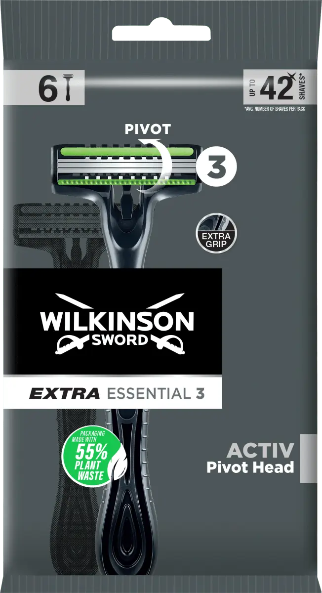 

Бритвы одноразовые Extra Essential 3 Activ 6 шт. WILKINSON SWORD