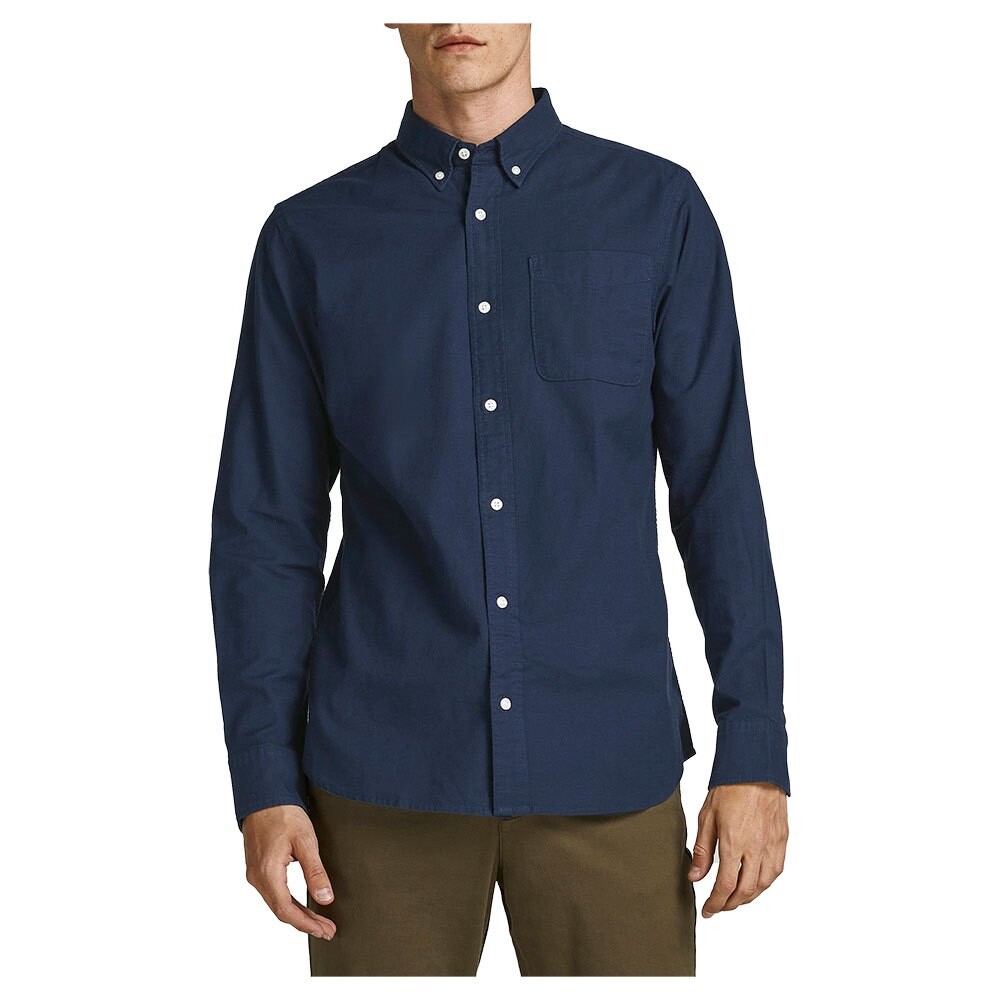 

Рубашка с длинным рукавом Jack & Jones Blubrook Oxford, синий