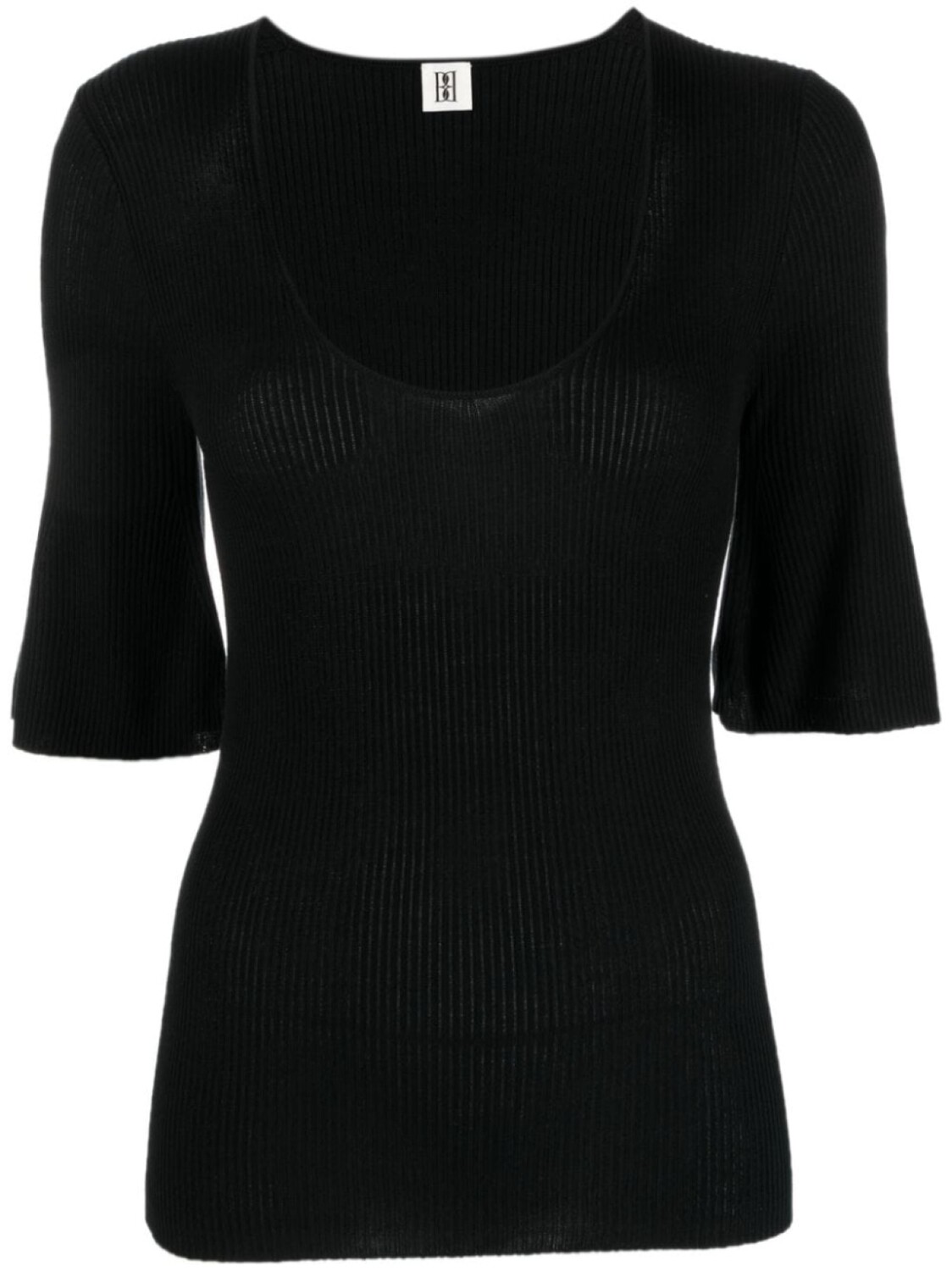 

By Malene Birger футболка в рубчик, черный