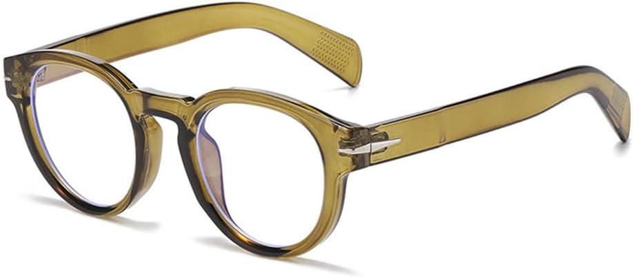 

Круглые панк-солнцезащитные очки для мужчин и женщин с заклепками, защита от УФ-излучения UV400, для занятий спортом на открытом воздухе, бега и путешествий UYPTK, Green Clear