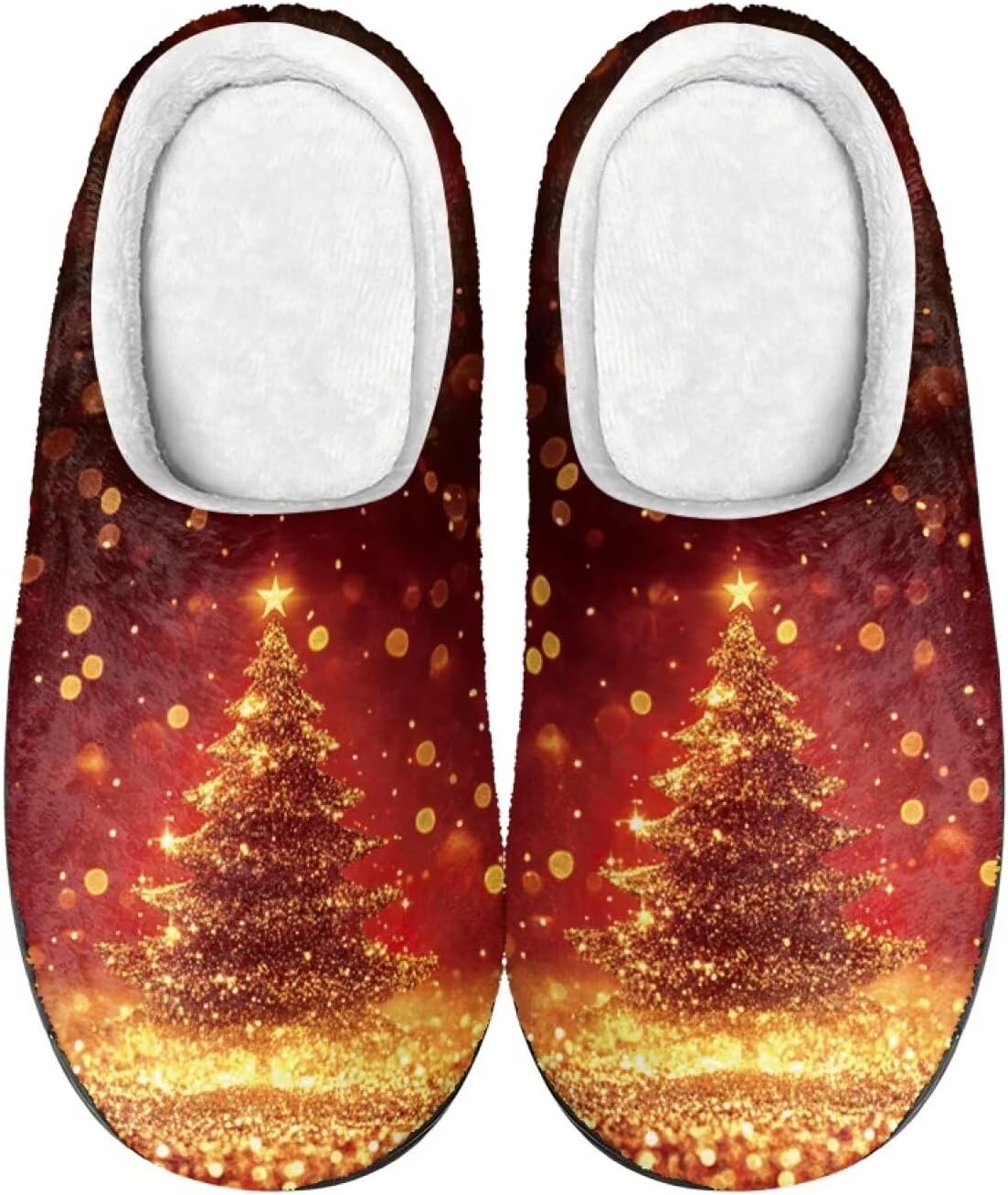 

Тапочки Showudesigns для женщин и мужчин, размер 4-12, зимние домашние тапочки, красный