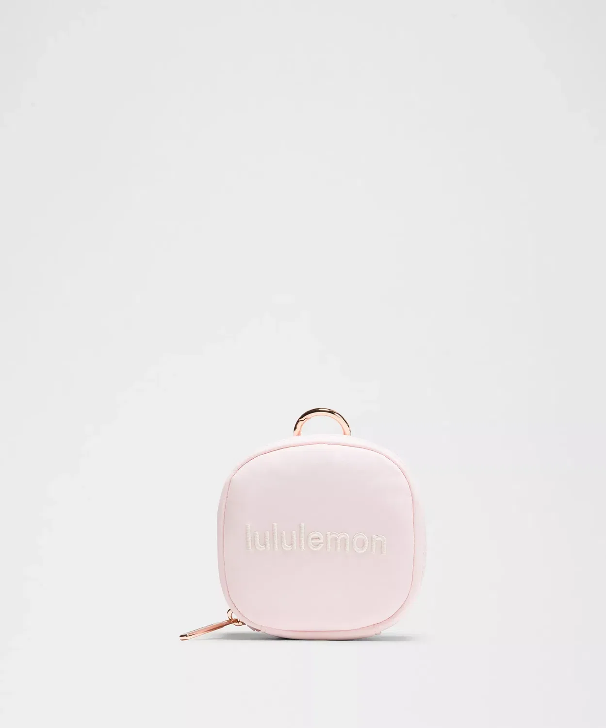 Чехол-органайзер для поездок на работу с зажимом Lululemon, розовый жемчуг/светлая айвори/розовое золото
