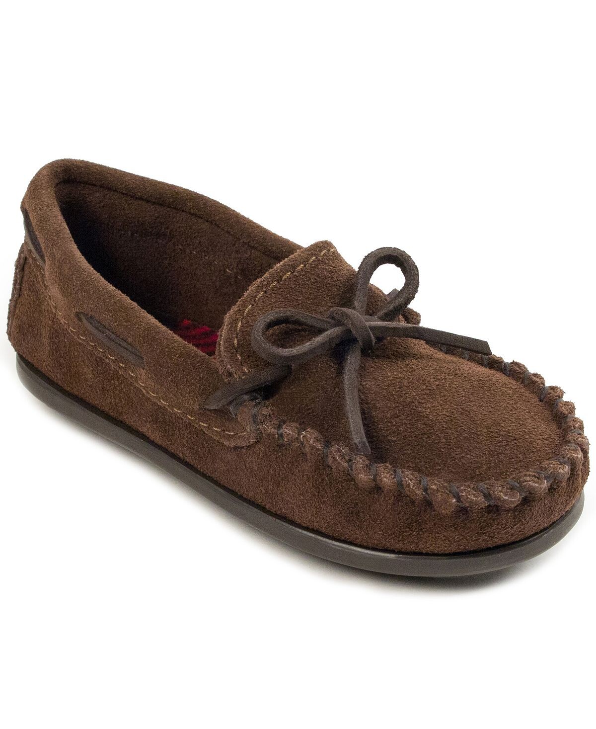 

Мокасины без шнуровки для больших мальчиков Minnetonka