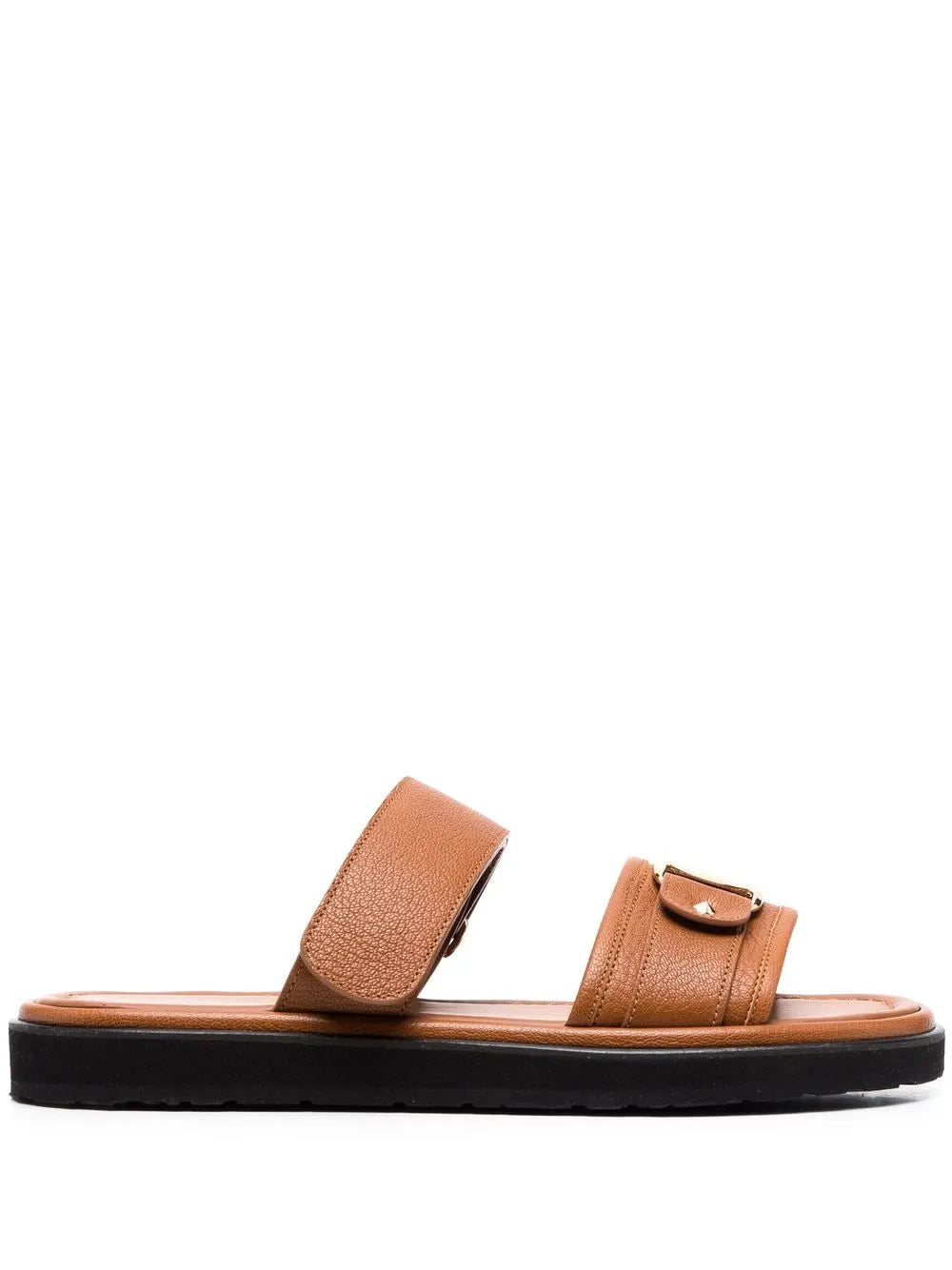 Ferragamo Vara Touch-Strap Sandals Salvatore Ferragamo, бежевый/коричневый
