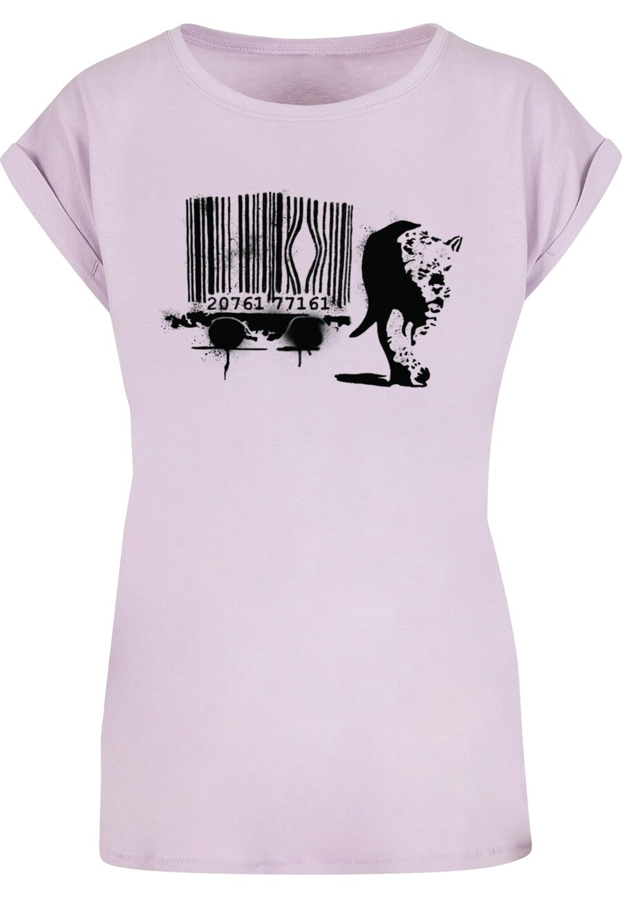 

Рубашка Merchcode Brandalised - Barcode Leopard Circle, цвет Lavender