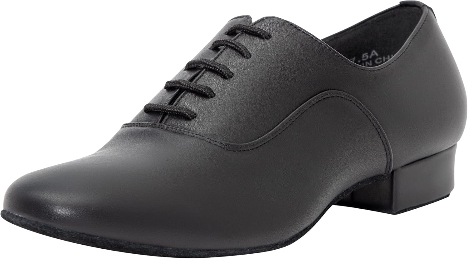 

Мужские латинские танцевальные туфли Linodes с кожаной подошвой 3 см для бальных, сальса, танго, вальса и характерных танцев, черный