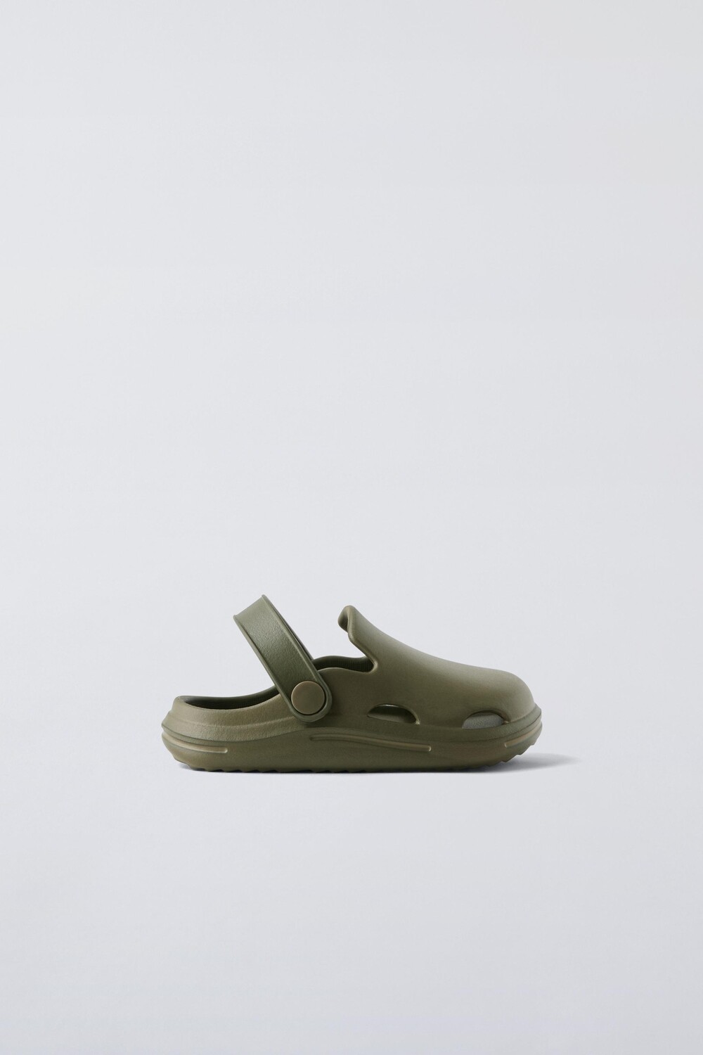 

Резиновые сабо ZARA, хаки зеленый