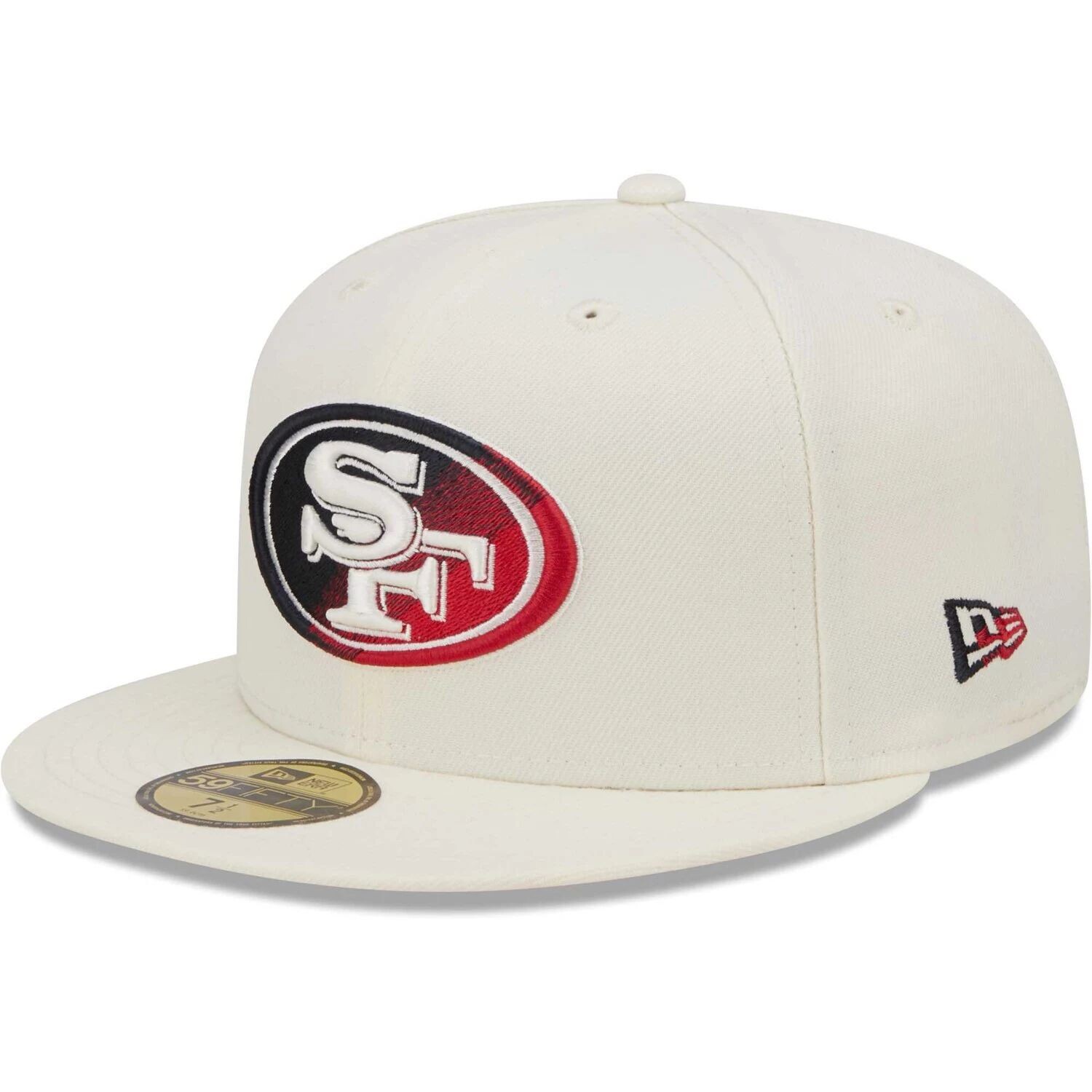 

Мужская облегающая шляпа New Era Cream San Francisco 49ers Chrome Dim 59FIFTY