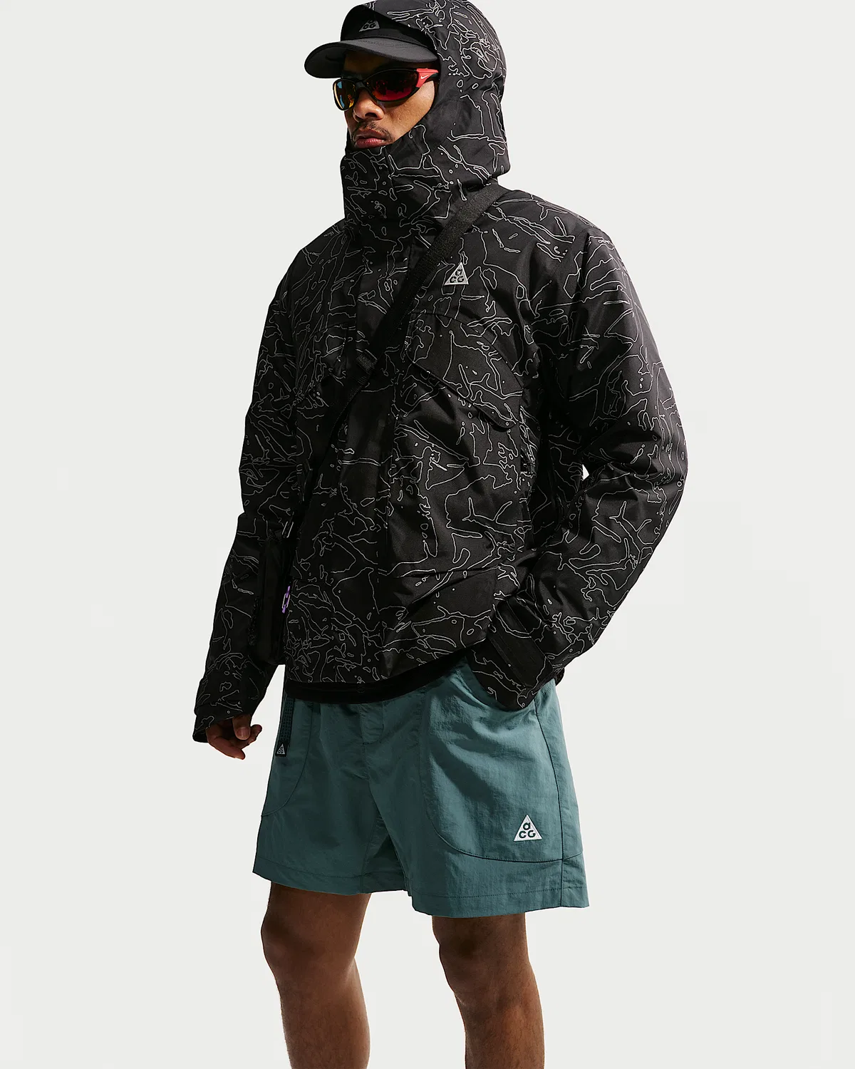 Мужские шорты Nike ACG "Dolomiti", Mineral Slate/Black Spruce/Black/Summit White — фото 4