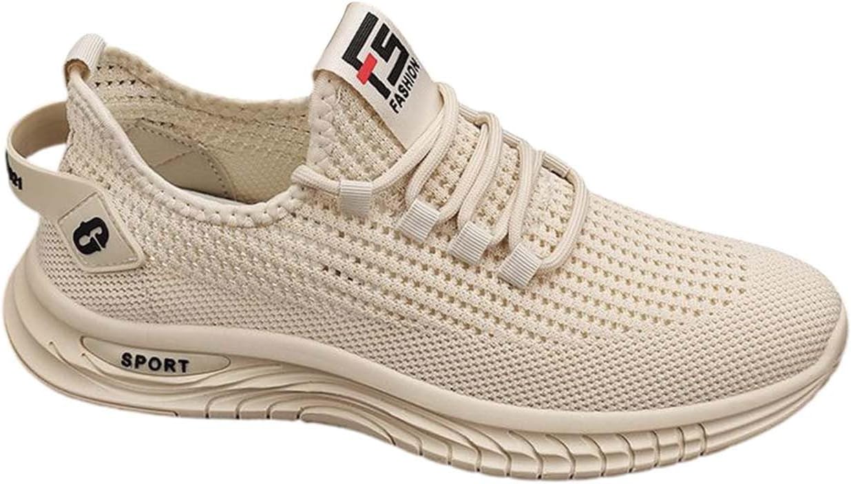 

Модные мужские спортивные кроссовки для весны и лета с плоской подошвой, легкие, дышащие, на липучке, удобные, большие размеры Generic, бежевый