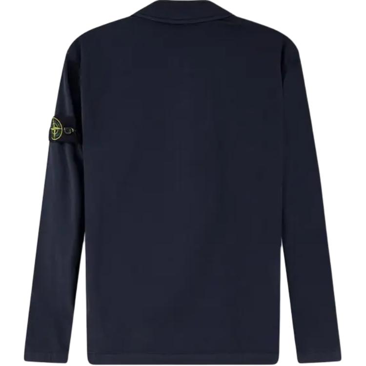 Рубашка-куртка с нагрудным карманом STONE ISLAND, marine синий — фото 3