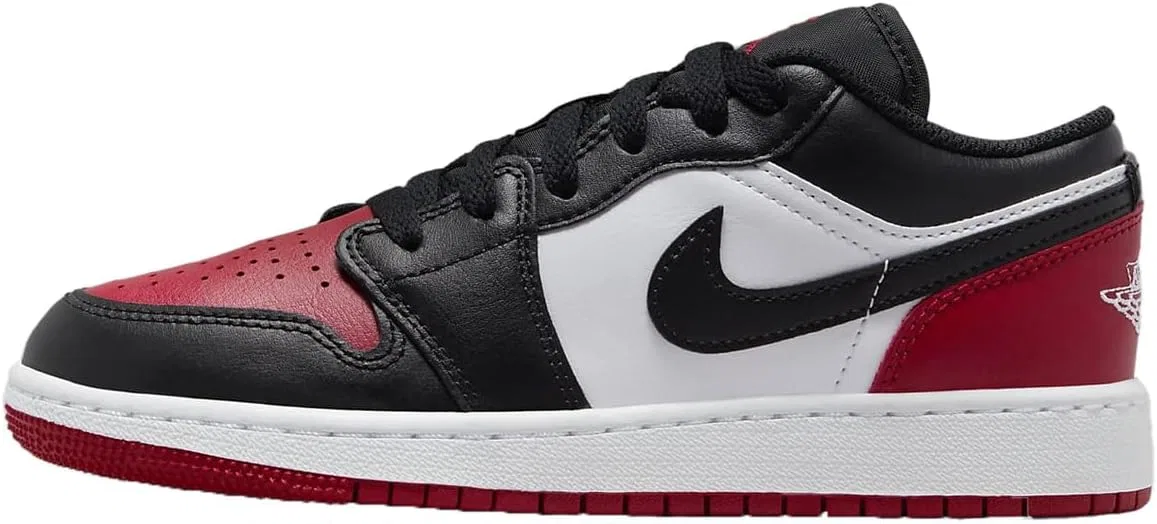 Кроссовки Air Jordan 1 Low, Nike, White/Black/Varsity Red/White
