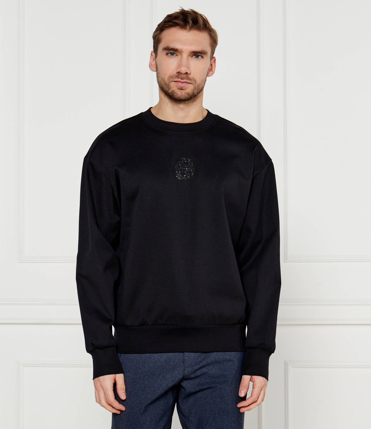 

Толстовка BOSS BLACK C-Soleri 1895_HC Loose fit, черный