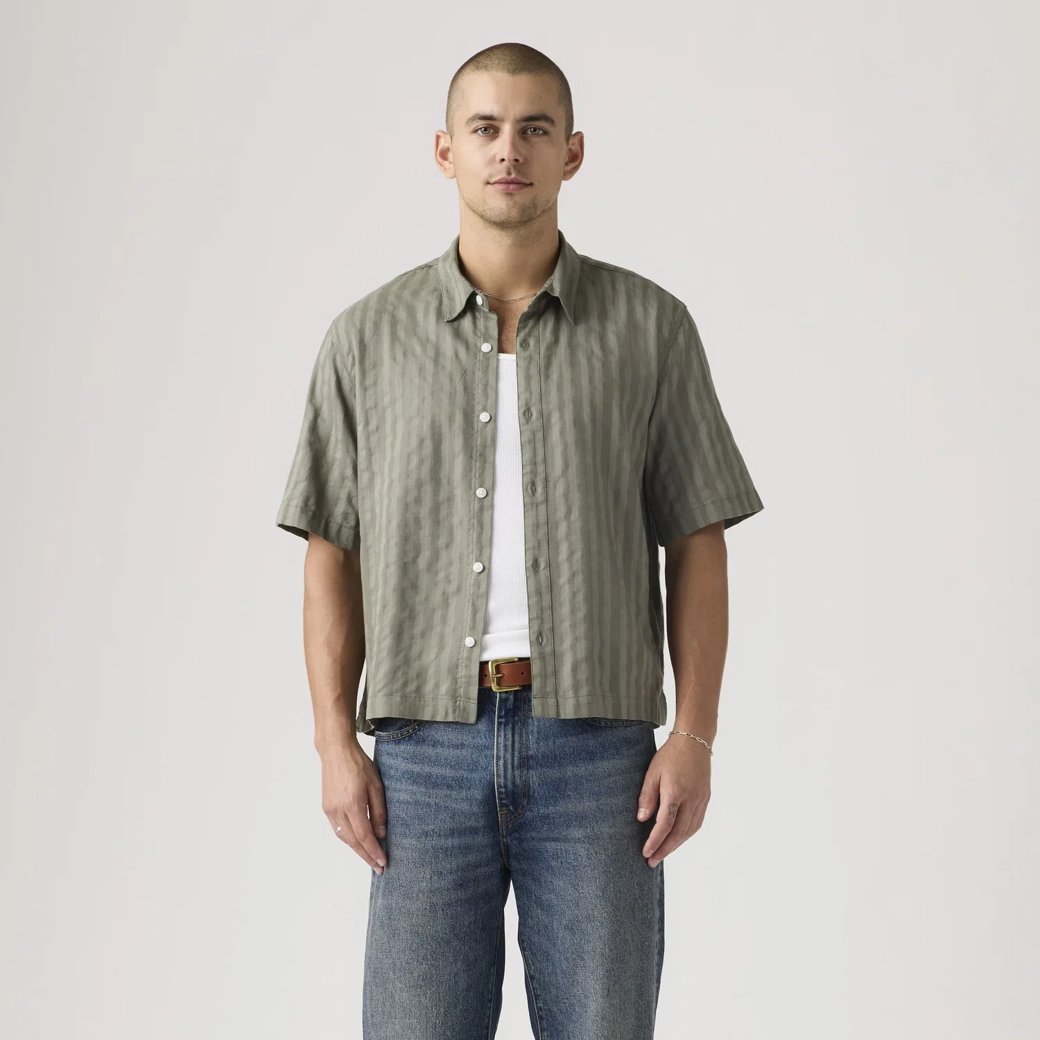 Рубашка свободного кроя с коротким рукавом Lama Levi's, Green — фото 3